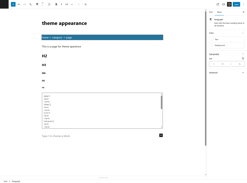 editor- creating wordpress block themes,